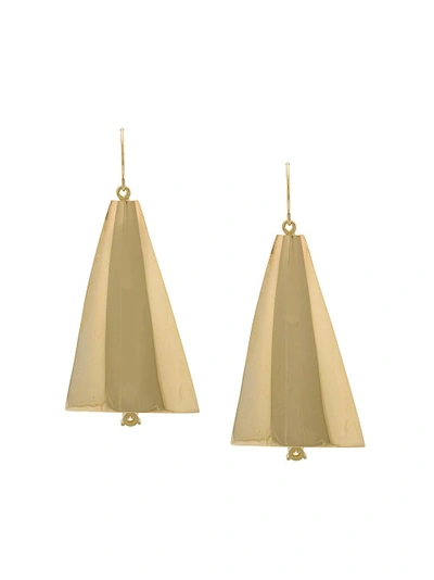 Wasson Fine Gold Pair Aligned Sail Earrings