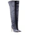 GIANVITO ROSSI EXCLUSIVE TO MYTHERESA.COM - RENNES SATIN OVER-THE-KNEE BOOTS,P00270401