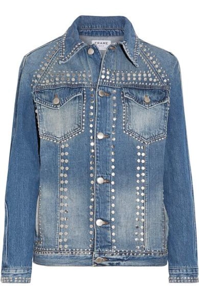 Frame Le Studded Denim Jacket In Gelder