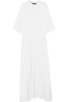 Y/PROJECT OVERSIZED LACE-UP COTTON-JERSEY MAXI DRESS
