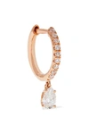 ANITA KO HUGGIES 18-KARAT ROSE GOLD DIAMOND EARRING