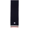 MONCLER Navy Striped Scarf,99285/00 979AU