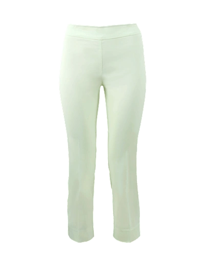 Avenue Montaigne Milan Pull-on Cropped Pant In Lime