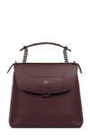 Fendi Back To School Leather Backpack/crossbody Bag In Red