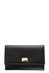 DOLCE & GABBANA LEATHER WALLET WITH LOGO TAG,8427104