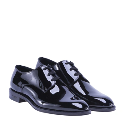 Givenchy Patent Leather Derby Lace-up Shoes In Black