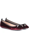 TOD'S Velvet ballerinas