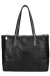 Stella Mccartney 'falabella - Shaggy Deer' Faux Leather Tote - Black In Black