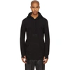 11 BY BORIS BIDJAN SABERI Black Kangaroo Hoodie