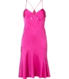 GALVAN Pink Cut Out Cocktail Dress,857932876731848162