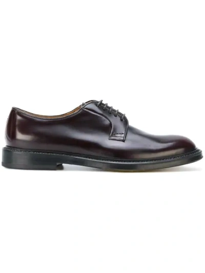 Doucal's Classic Lace-up Shoes In Burgundy