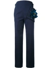 CHRISTOPHER KANE HIGHWAISTED TROUSERS WITH FLOWER POCKET,490485UEC1112097096