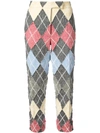 THOM BROWNE Classic Backstrap Trouser With Argyle Suiting Applique In Herringbone Harris Tweed,FTC180E0250812372911