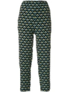 MARNI Portrait print cropped trousers,PAMAO14A00TSE3612363870