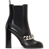 GIVENCHY GIVENCHY BLACK CHAIN CHELSEA BOOTS,BE09235004