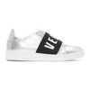VERSUS SILVER LOGO BAND SLIP-ON trainers