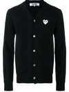COMME DES GARÇONS PLAY EMBROIDERED HEART SWEATER,P1N06212358945