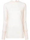 DION LEE loop back tie jumper,A7123F17PINK12389906