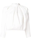 JW ANDERSON JW ANDERSON POPLIN TOP - WHITE,TP45WA1712278793