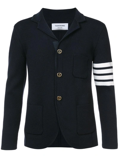 Thom Browne Down-filled Shell Blazer In Navy