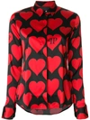 PHILIPP PLEIN heart motif shirt,WRP0029PTE062N12385020