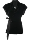 RICK OWENS BELTED WRAP TOP,RP17F7231NV12133794