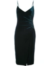 BLACK HALO slit-detail fitted dress,272963812393303