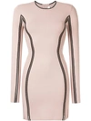 DION LEE density ladder mini dress,A7153F17MUTEDPINKBLACK12389915