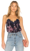 CAMI NYC THE RACER CAMI,RACER FLORAL