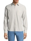 APC Stripe Cotton Button-Down Shirt