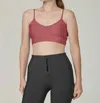 925 Fit Cherry On Top Criss Cross Sports Bra In Mauve-s Pink In Multi