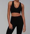 925 Fit Head Turner Tank Sports Bra In Black In Black