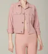 925 Fit Jean In A Bottle Button Down Jacket In Petal In Pink