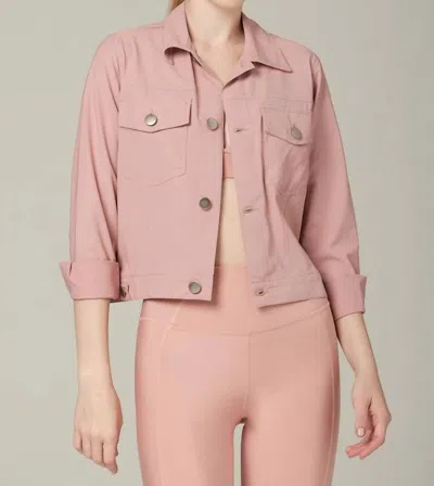 925 Fit Jean In A Bottle Button Down Jacket In Petal In Pink