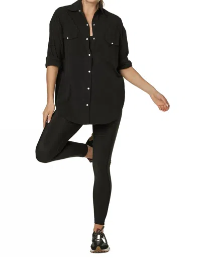 925 Fit Wild West Button Down Shirt In Black