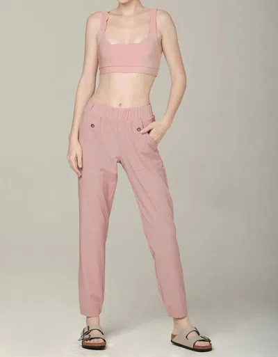 925 Fit Women's Extra Mile Waterproof Jogger Pants In Petal Pink In Multi
