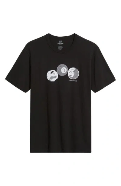 925 Originals Pool Ball Graphic T-shirt In Black