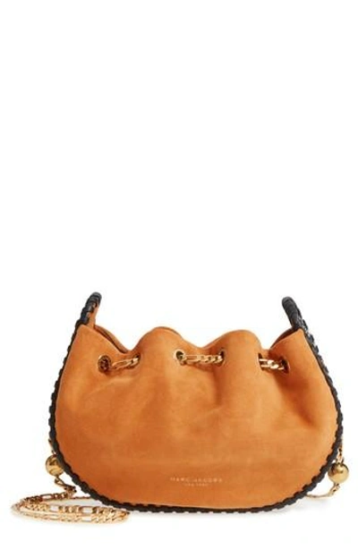 Marc Jacobs Sway Party Suede Crossbody Bag Beige In Cosmos gold ModeSens