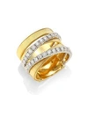 MARCO BICEGO WOMEN'S MASAI 18K WHITE & YELLOW GOLD DIAMOND RING,400095804192