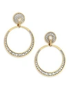 PLEVÉ WOMEN'S 18K WHITE YELLOW GOLD & WHITE DIAMOND DROP EARRINGS,400095339865