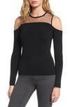BAILEY44 SWALLOWED WHOLE COLD SHOULDER SWEATER,408-C420