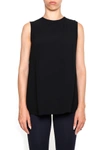 ALEXANDER MCQUEEN SATIN CREPE TOP,8448212