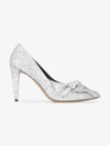 ISABEL MARANT ISABEL MARANT SILVER GLITTER POETTY 100 PUMPS,ES006517H013S12371853