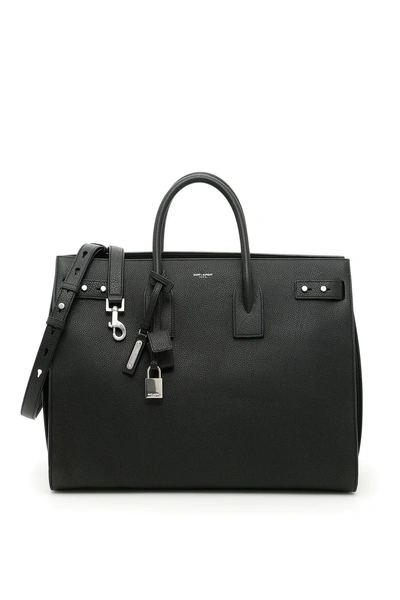 Saint Laurent Medium Sac De Jour Bag In Neronero