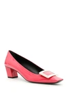 Roger Vivier 45mm Belle Vivier Patent Leather Pumps In Rosa Altearosa