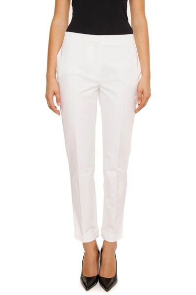 Dior Cotton Trousers In Blanc Optbianco