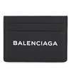 BALENCIAGA Shopping logo leather card holder