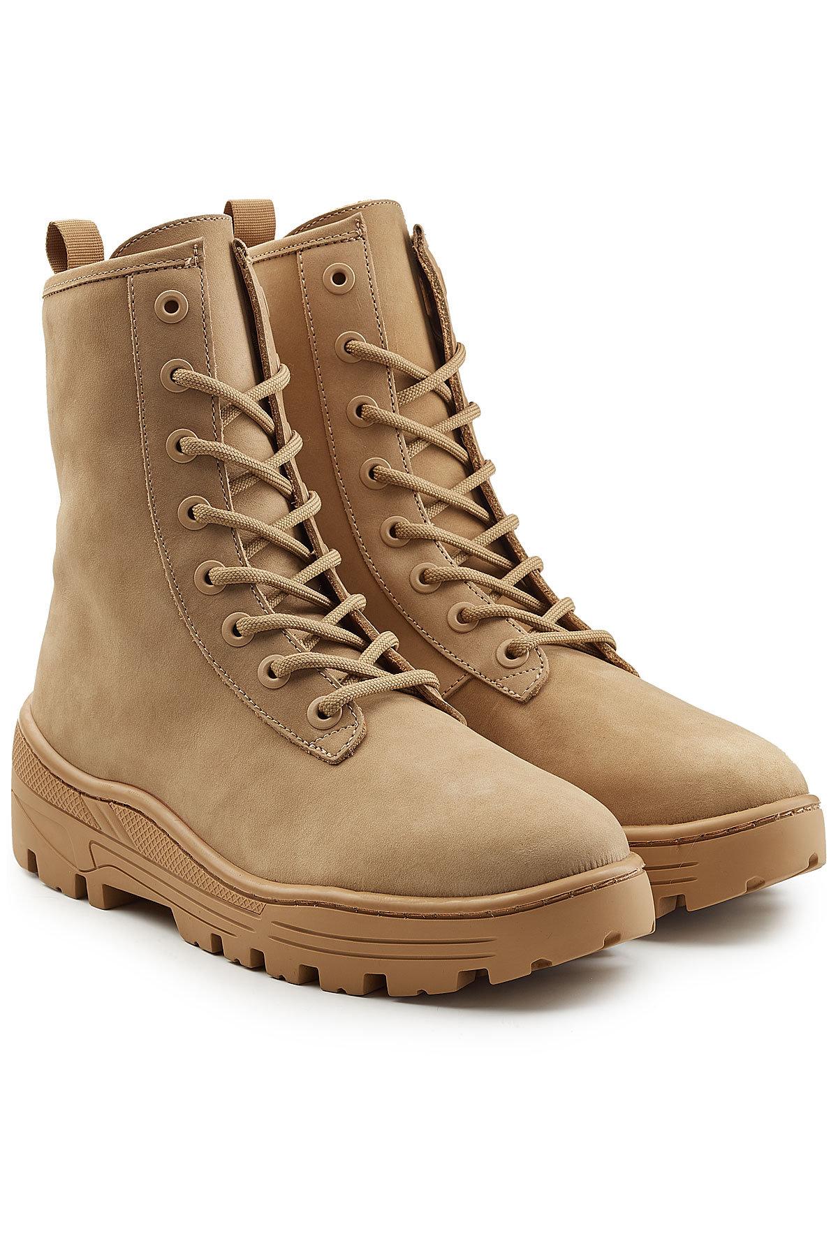 beige yeezy boots