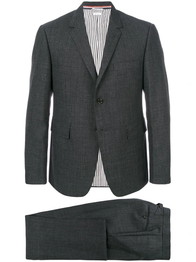 Thom Browne Two-piece Cavalry Twill Formal Suit In Grey