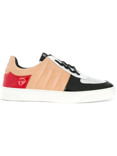 Proenza Schouler Panelled Leather Trainers In Multicoloured